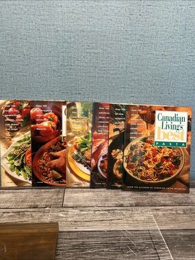 Lot of 6 Canadian Living Cookbooks – Easy, Chicken, Pasta & More